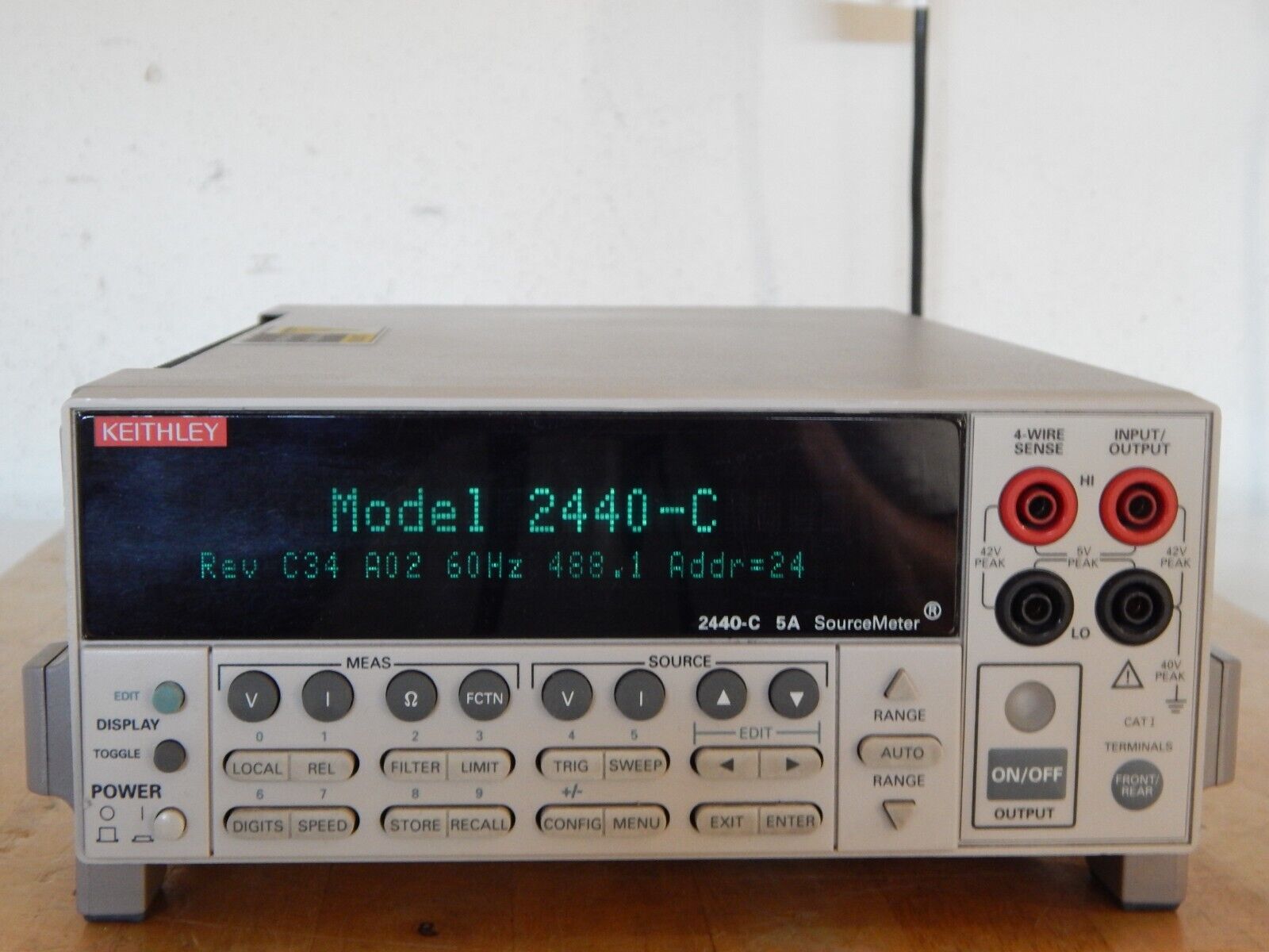 KEITHLEY 2440-C Source/meter, 40V, 5A, 50w w/NIST cal KEITHLEY 2440-C Source/meter, 40V, 5A, 50w w/NIST cal